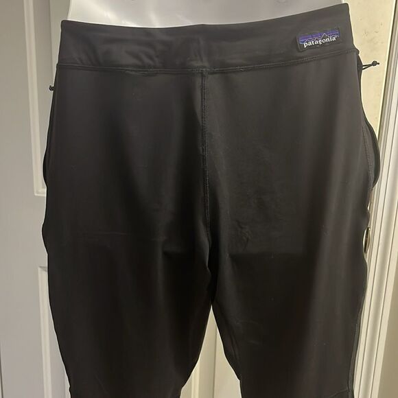 Patagonia Black Pull-On Elastic Waist Joggers with Drawstrings and Pockets- Med - Picture 8 of 13